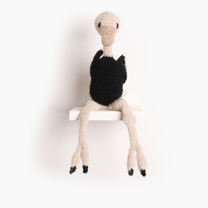 ostrich bird crochet amigurumi project pattern kerry lord Edward's menagerie